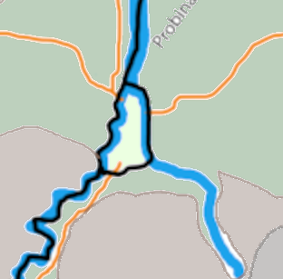 Map of Nolading with color-coded terrain