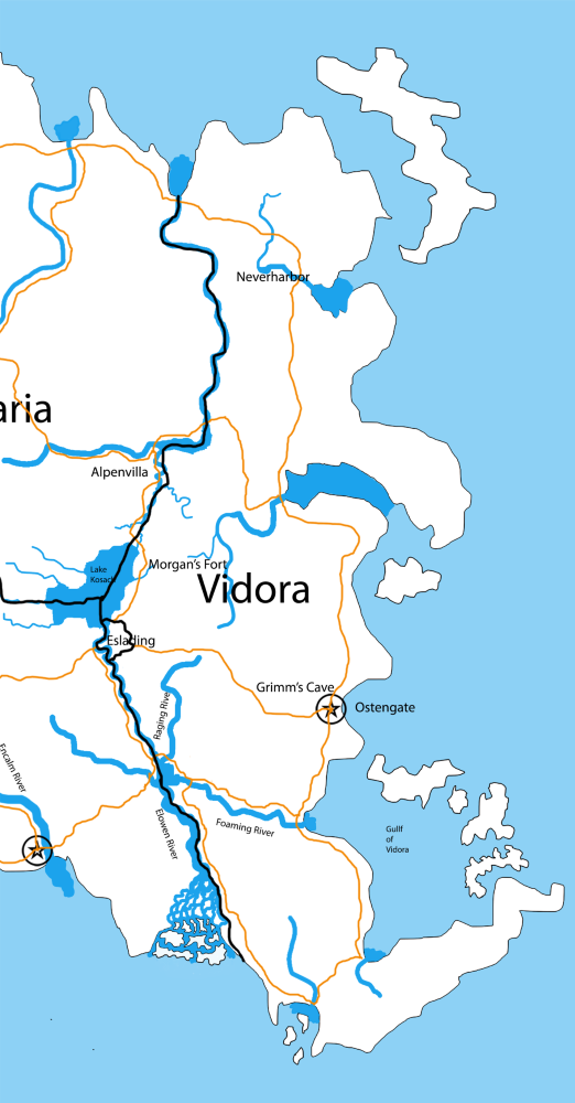 Map of Vidora at the time of the Vidoran Crisis.