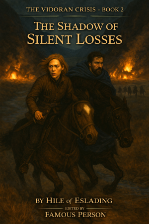 The Shadow of Silent Losses Cover: Elgyon and Ylena crossing the Valley of Peaceful Retreat